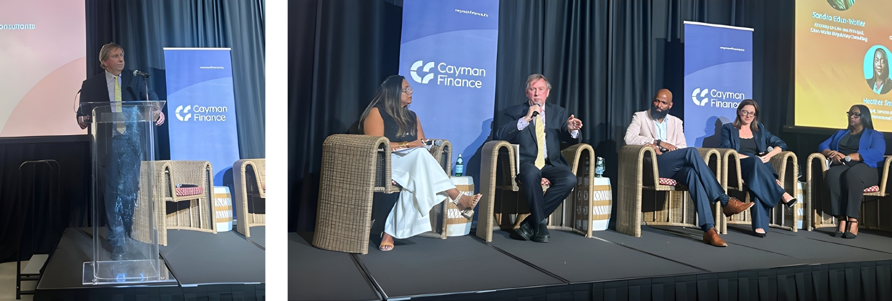 Rick McDonnell speaking at an ACAMS Cayman Islands Chapter
